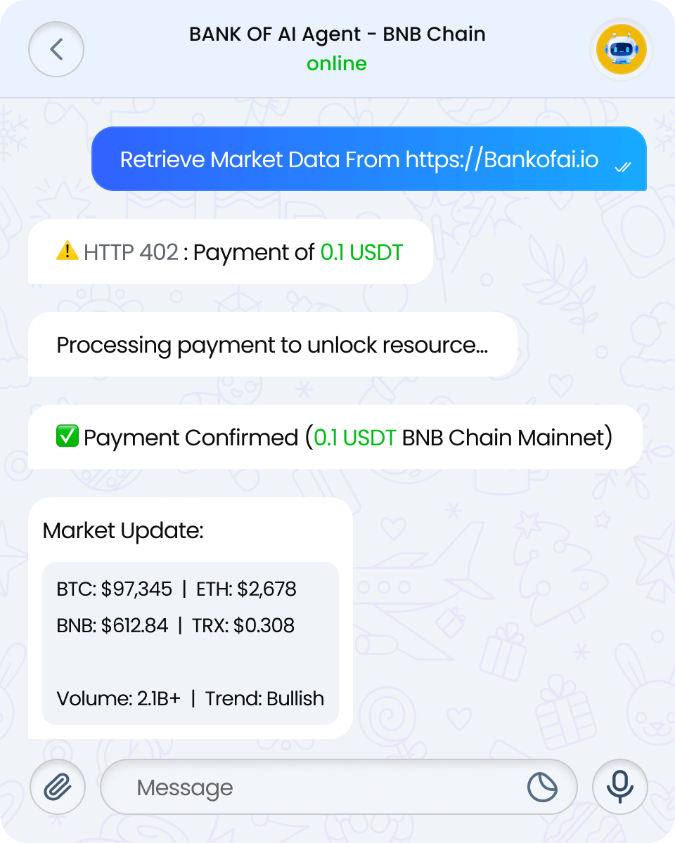 BANK OF AI Agent - BNB Chain